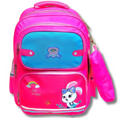 Pink girls school Bag