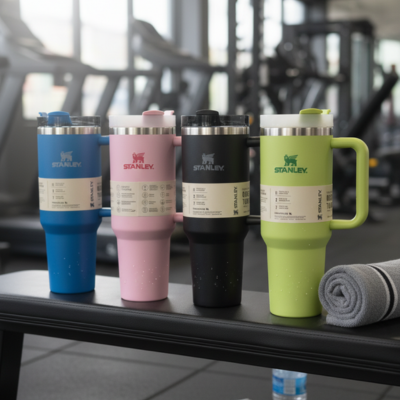 Stanley premium insulated tumbler with straw and handle