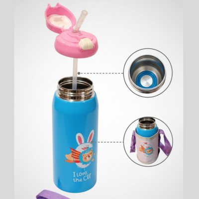 Pink Kids Thermos Bottle 600ml